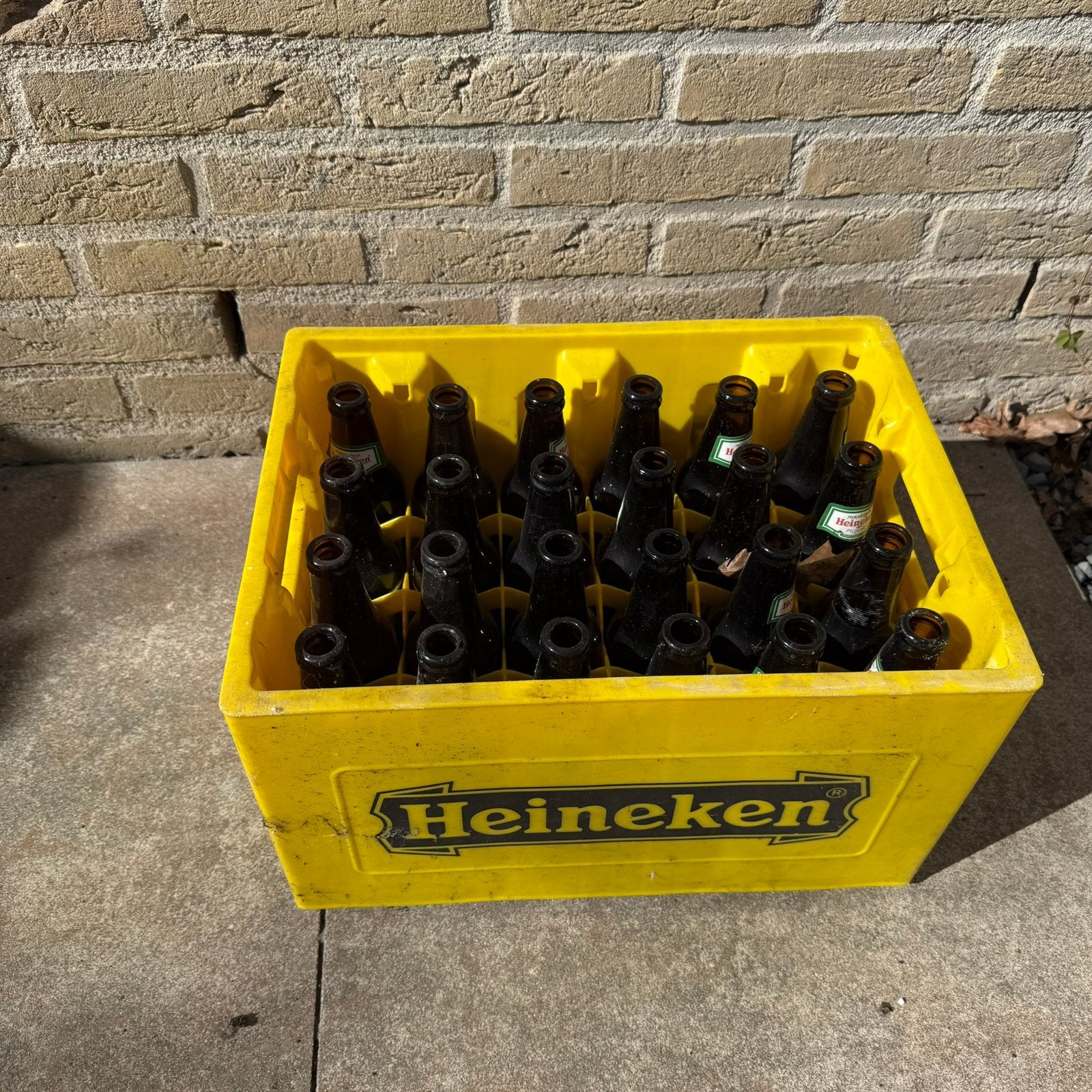 Gele heineken krat, Verzamelen, Ophalen, Zo goed als nieuw, Heineken