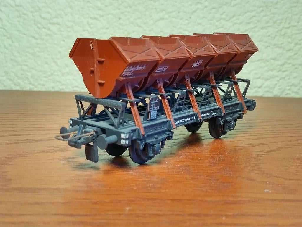 Trix Express 455 - Vuilstortwagon, Gebruikt, Gelijkstroom, Trix, Wagon