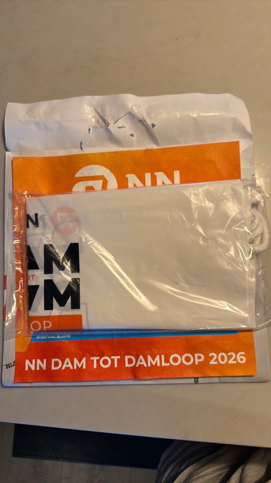 Startbewijs Dam tot Dam 10 EM starttijd 13:10, Eén persoon
