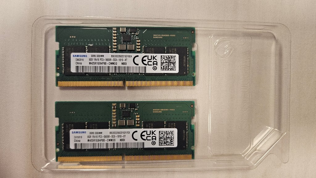 Samsung 16GB DDR5 SO-DIMM RAM (2x8GB) 5600MHz — Gloednieuw!, Computers en Software, RAM geheugen, Nieuw, Ophalen of Verzenden