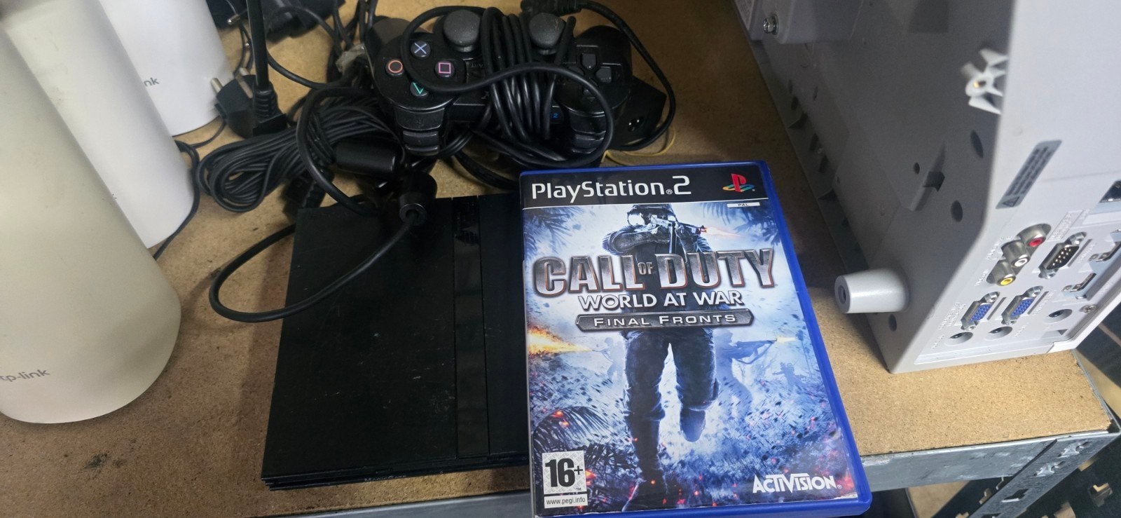 Sony PlayStation 2 Slim met Call of Duty, Spelcomputers en Games, Spelcomputers | Sony PlayStation 2, Ophalen of Verzenden