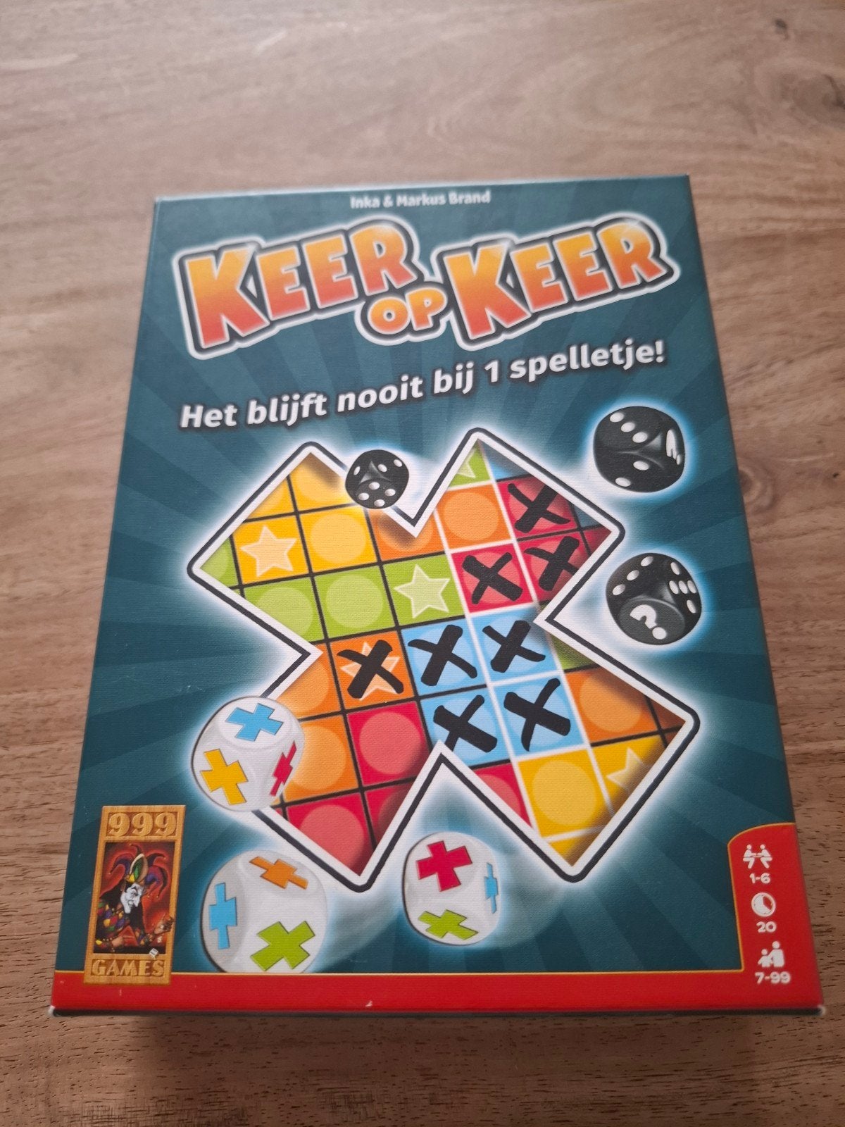 Keer op Keer dobbelspel - Het blijft nooit bij 1 spelletje!, Een of twee spelers, Ophalen of Verzenden, Zo goed als nieuw, 999 Games