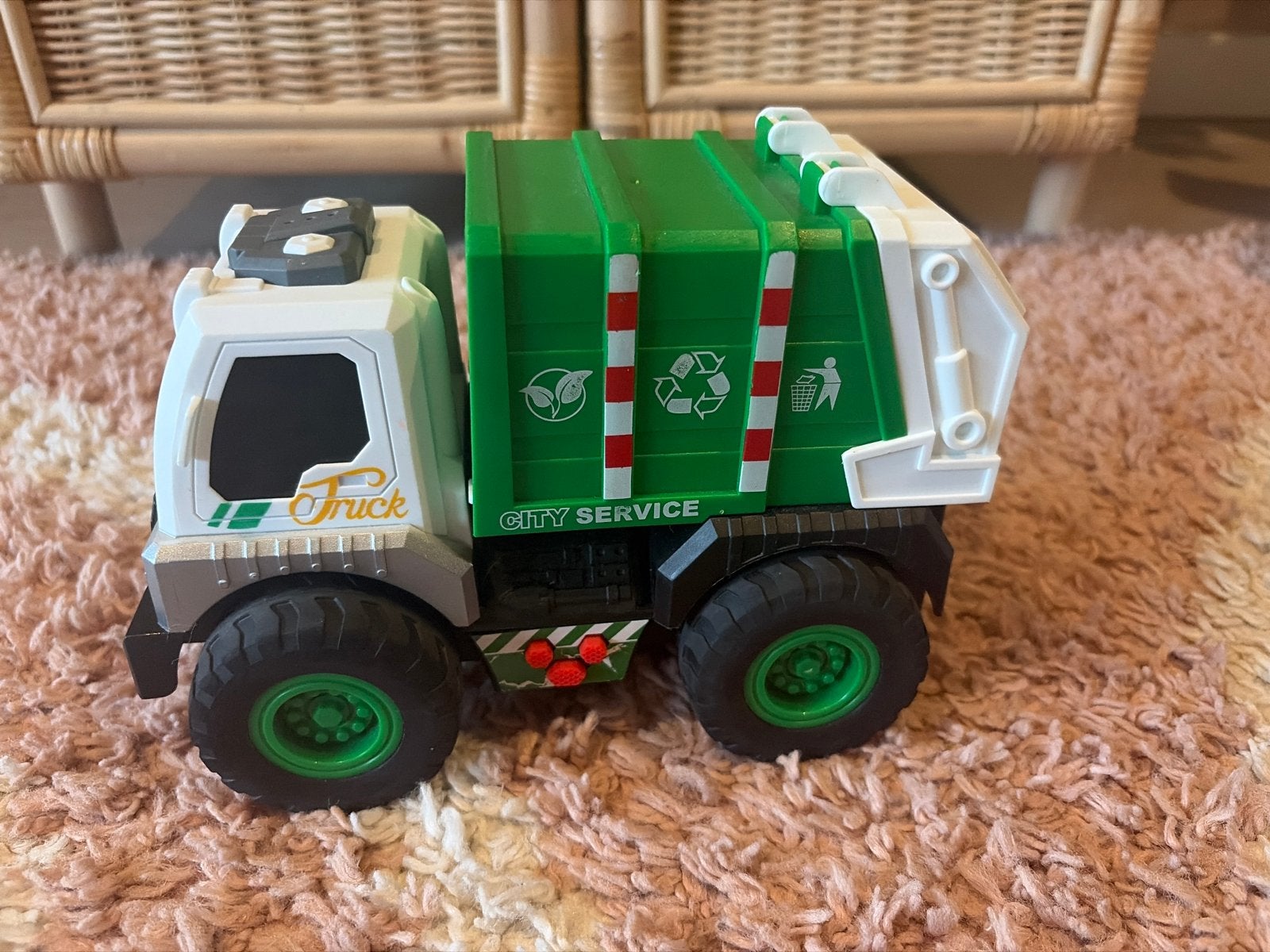 Vuilniswagen met geluid - City Service Truck, Ophalen, Gebruikt