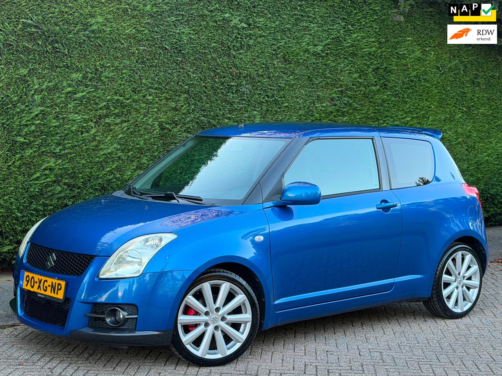 Suzuki Swift 1.6 Sport RIJDTGOED!/LEER/AIRCO/NAVI/GOED OH, Auto's, Voorwielaandrijving, 1005 kg, 125 pk, 4 cilinders