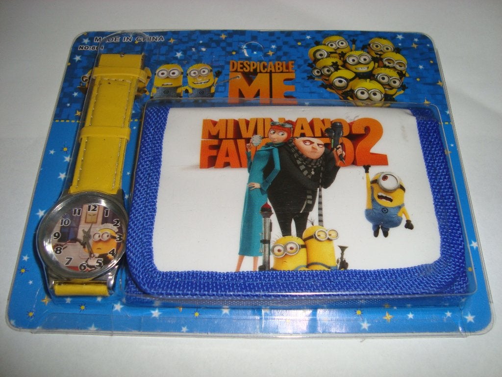 Kadoset DESPICABLES/MINIONS (portemonnee + horloge) € 9,95, Verzenden, Nieuw, Jongen of Meisje