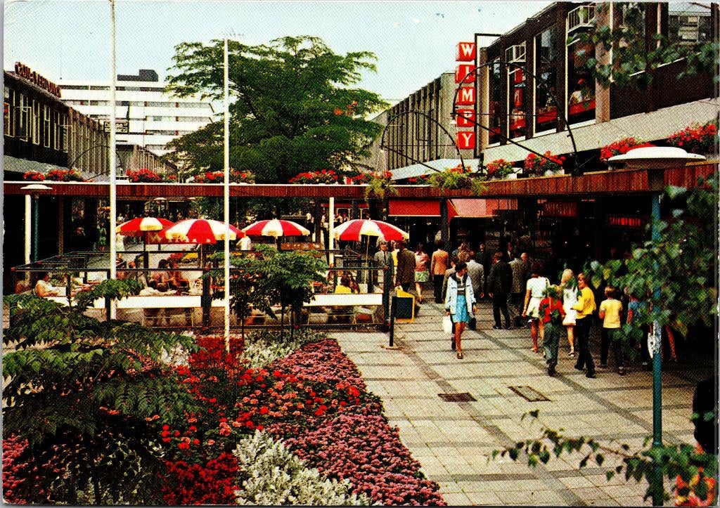 Rotterdam - Lijnbaan modern shoppingcentre (1972), Verzenden, 1960 tot 1980, Gelopen, Zuid-Holland