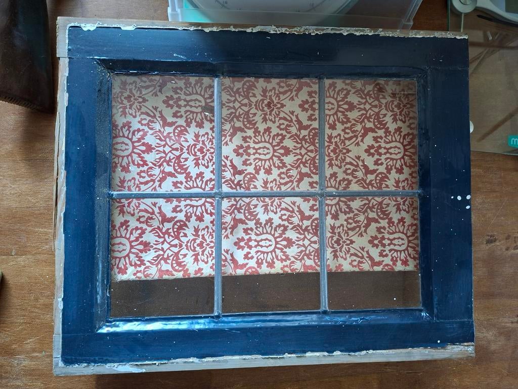 Glas in lood raampje, Ophalen