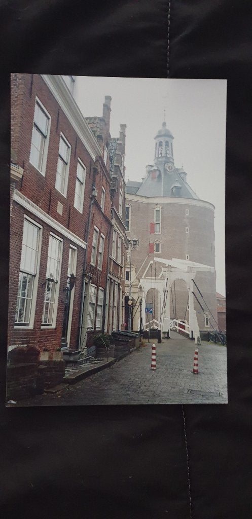 0674 foto 22x30.5 De drommedaris in enkhuizen, Antiek en Kunst, Verzenden