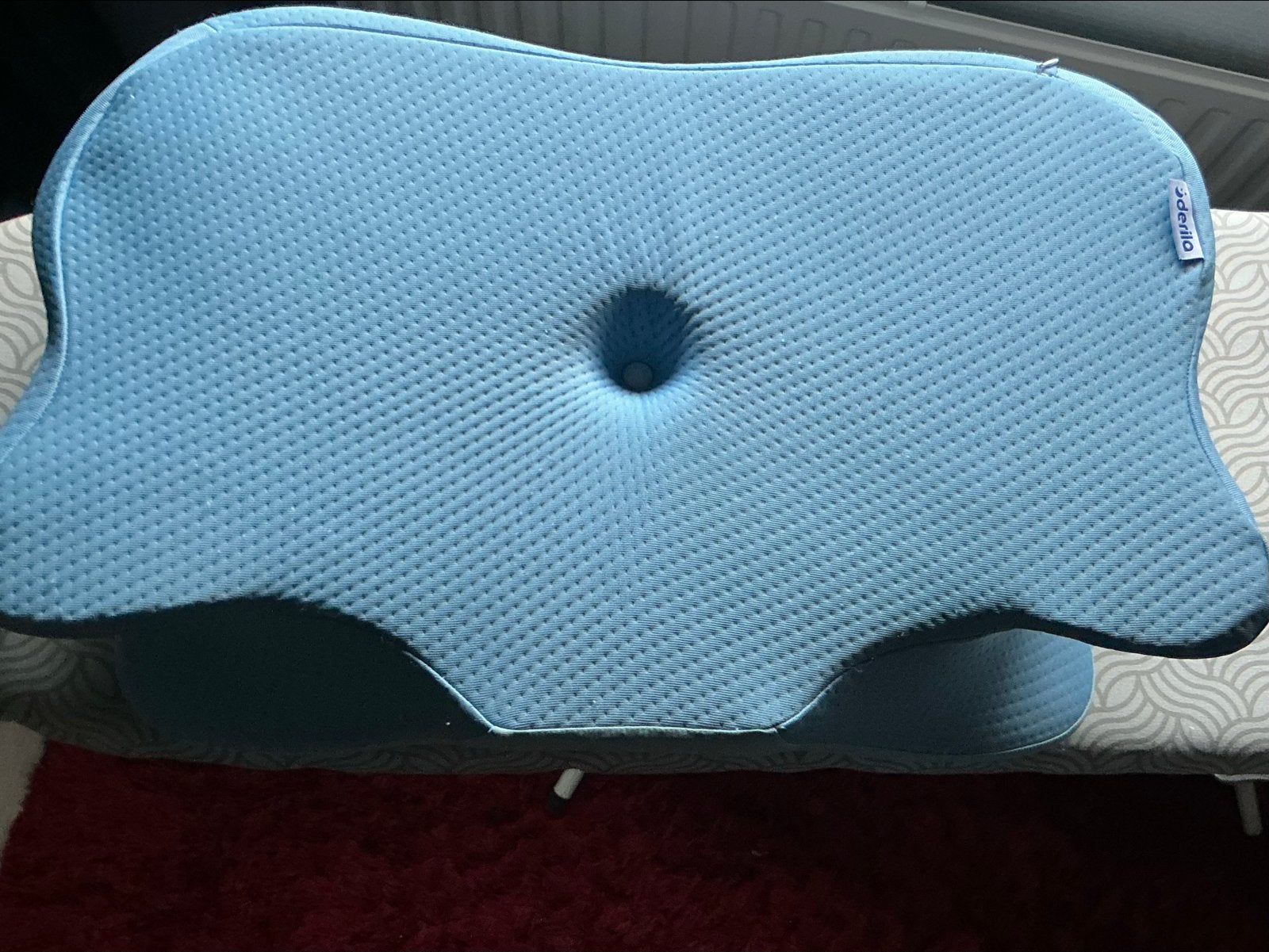 Adellio Ergonomisch Kussen - Blauw, apneu kussen, Ophalen of Verzenden, Zo goed als nieuw