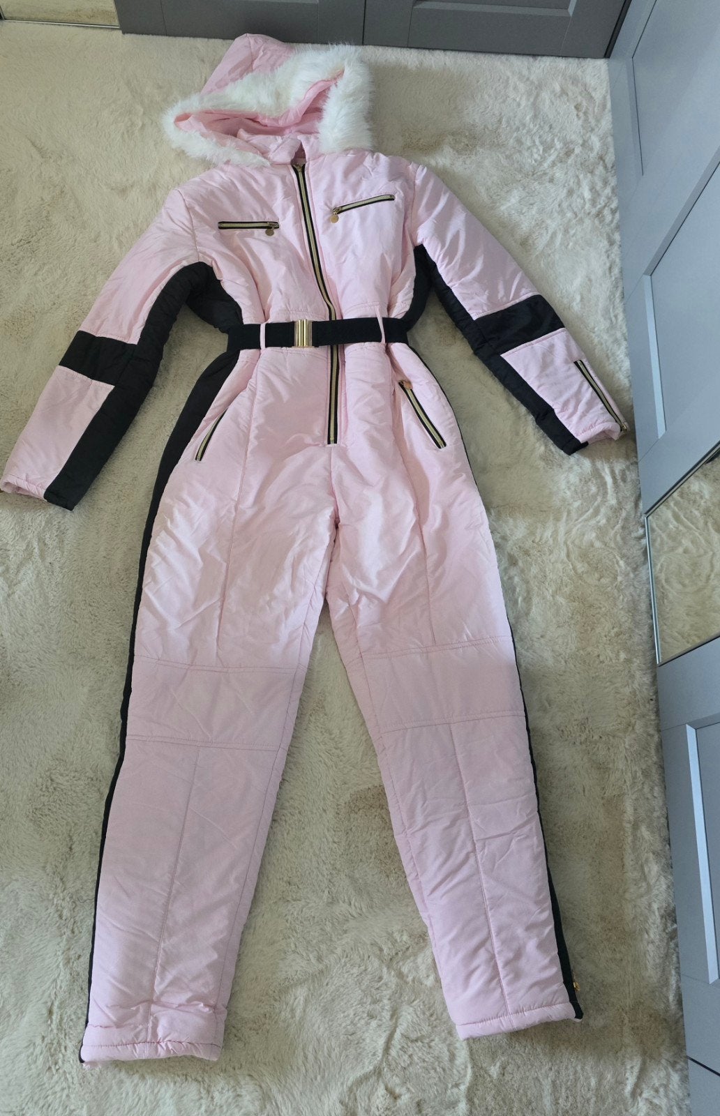 Prachtig eenzijdig skipak skioverall warm waterdicht XL, Maat 46/48 (XL) of groter, Zo goed als nieuw, Pak, Amazon