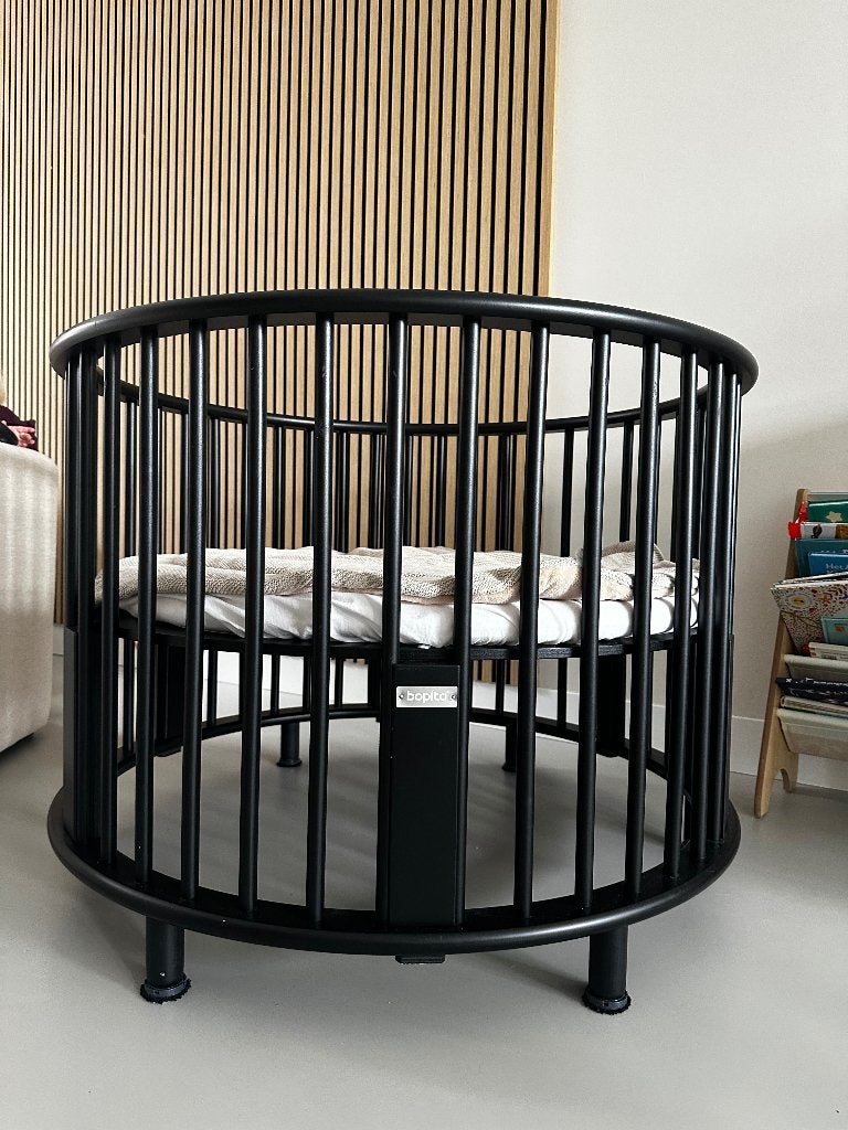 Ronde Box (kleur zwart), merk Bopita Rondo, Kinderen en Baby's, Boxen, Ophalen, Zo goed als nieuw, Rond, In hoogte verstelbaar