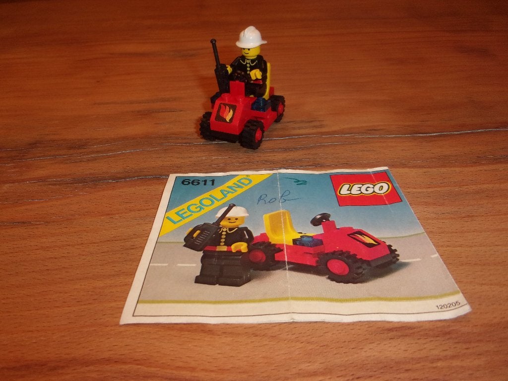 Lego Town  6611-1 Fire Chief's Car uit 1981, Kinderen en Baby's, Speelgoed | Duplo en Lego, Compleet, Gebruikt, Overige thema's