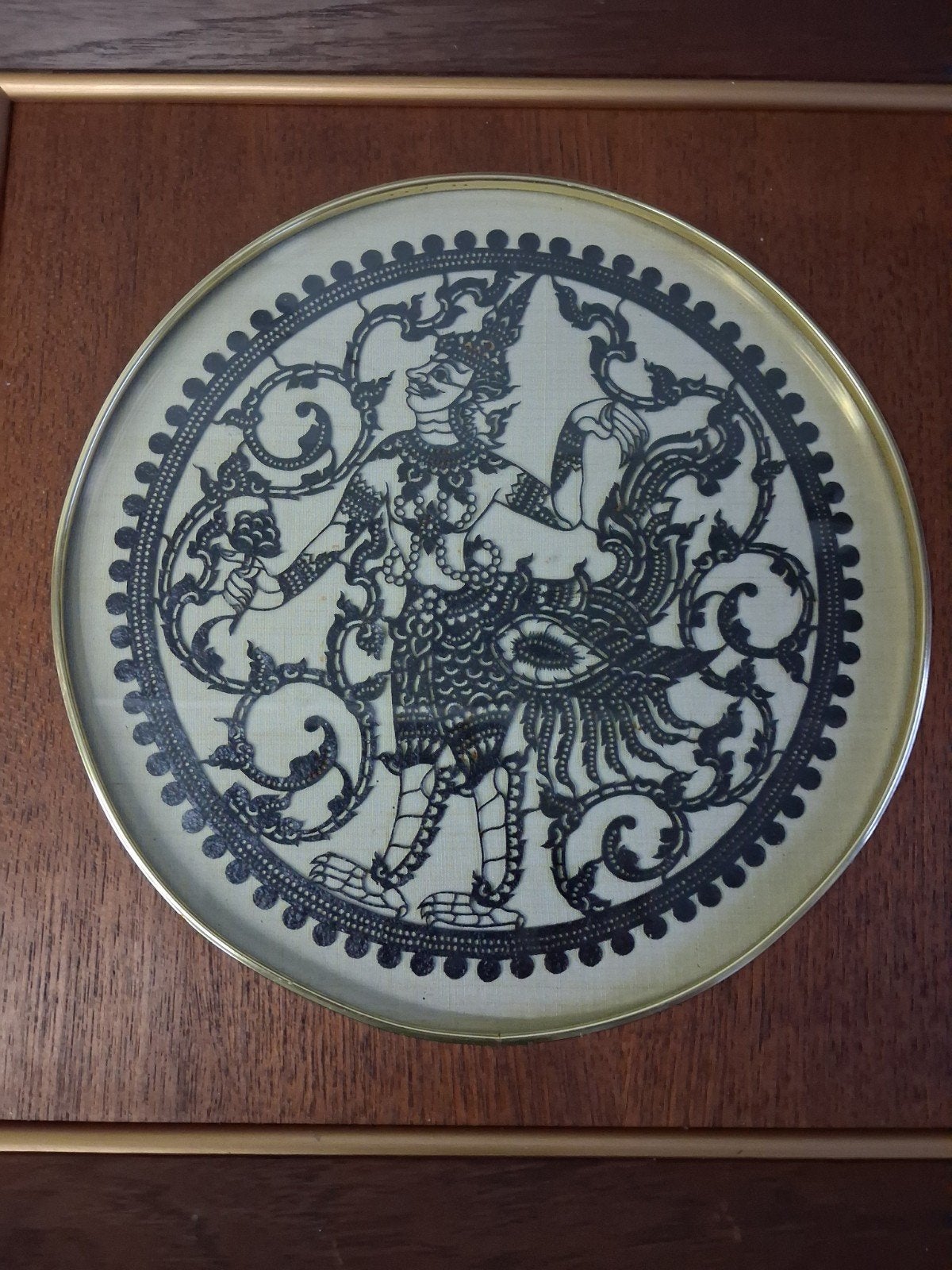 Thaise Nang Talung schaduwpop kunst in lijst, jaren '70, Ophalen of Verzenden