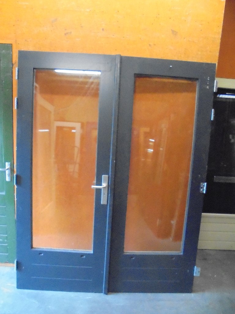 Openslaande tuindeuren dubbelglas, 164 x 211,5 (nr. NB240A), Ophalen, 120 cm of meer, 200 tot 215 cm, Glas