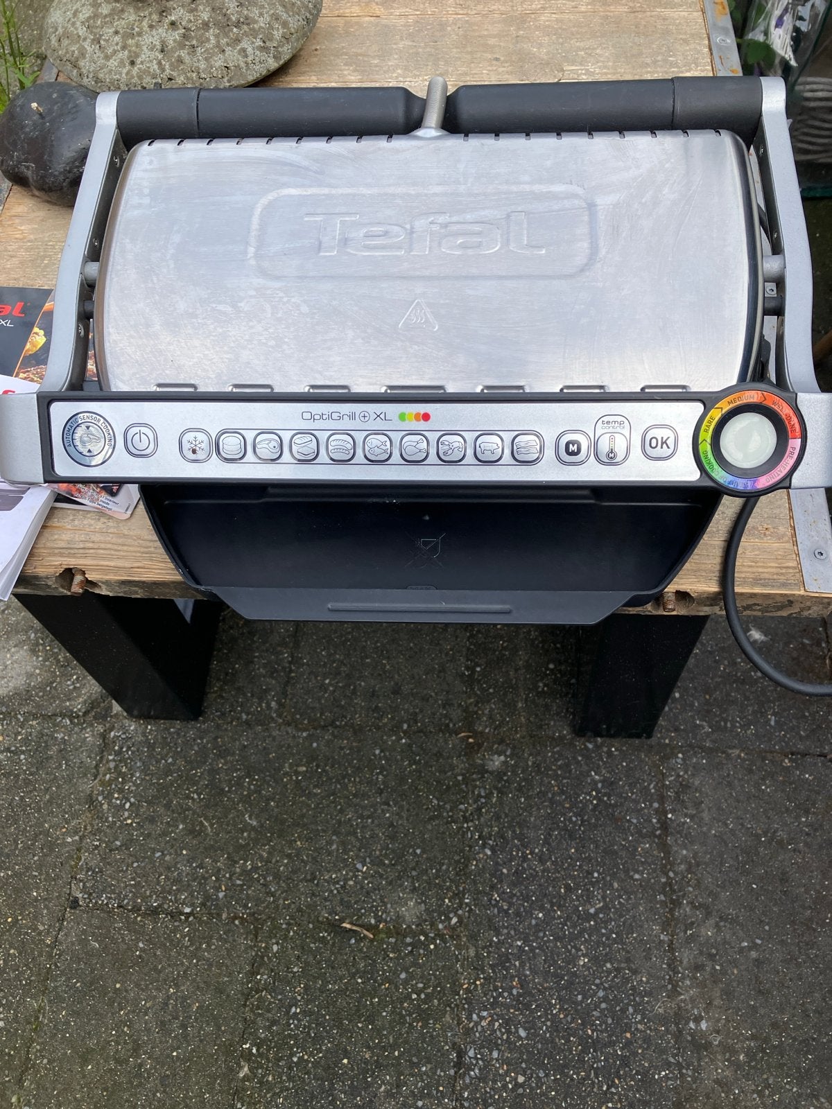 Tefal OptiGrill XL Contactgrill - Zo goed als nieuw, Witgoed en Apparatuur, Ophalen of Verzenden, Vaatwasmachinebestendig, Zo goed als nieuw