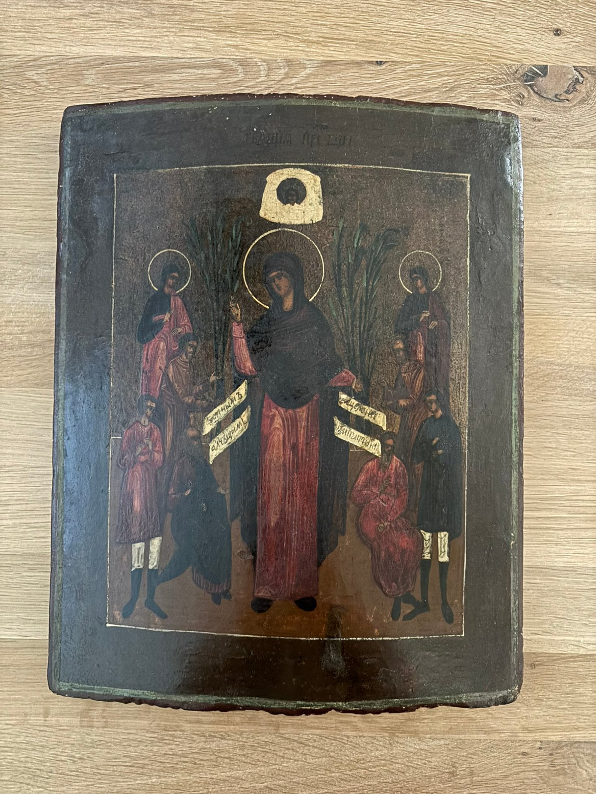 Antieke Russische ikoon, Antiek en Kunst, Ophalen of Verzenden