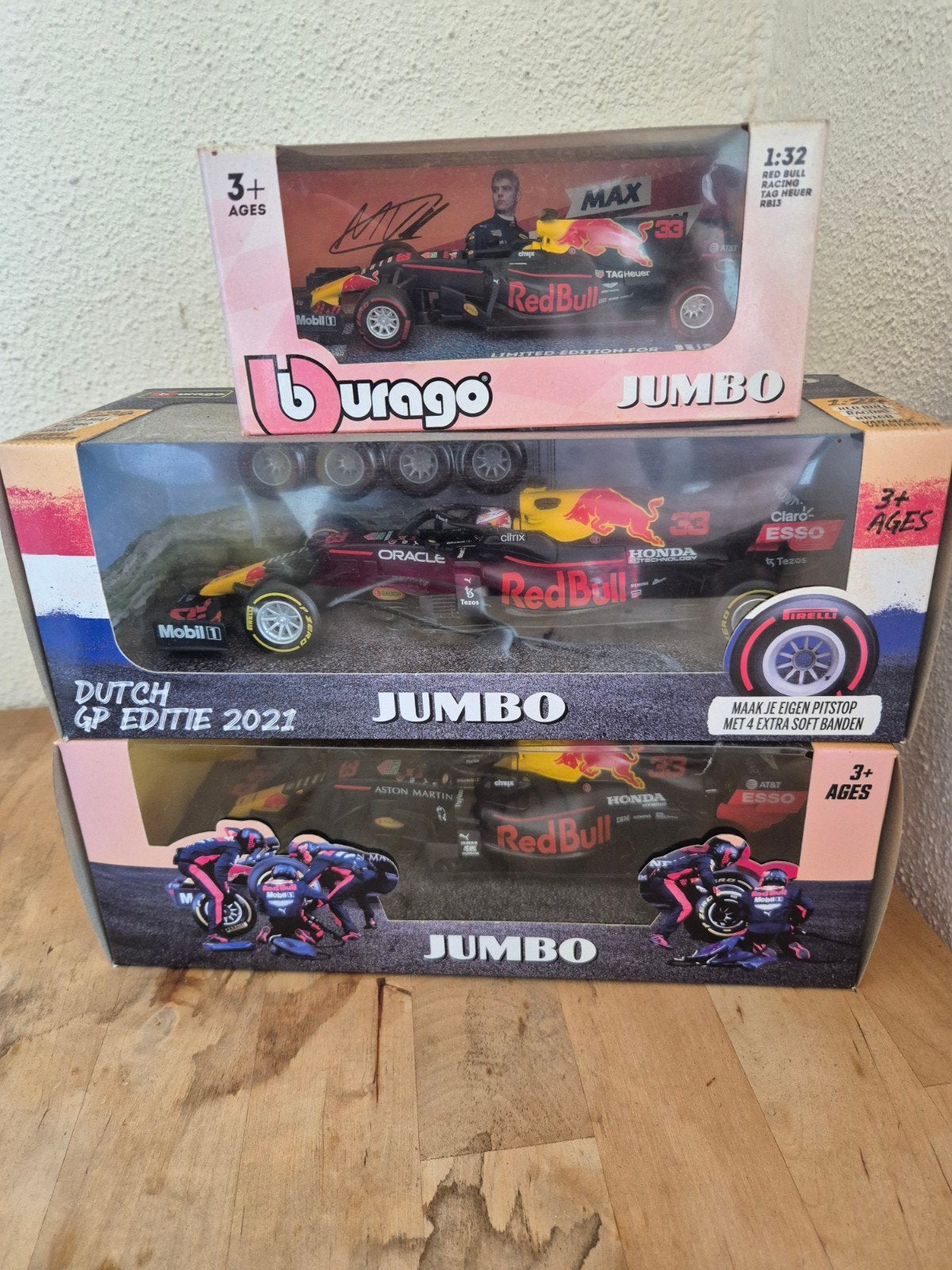 Max Verstappen Red Bull Racing modelauto's (3 stuks), Ophalen of Verzenden, Nieuw, Auto, Overige merken