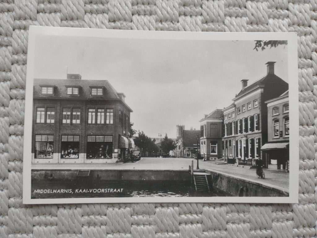 Middelharnis, Kaai-Voorstraat., Verzenden, 1940 tot 1960, Ongelopen, Zuid-Holland