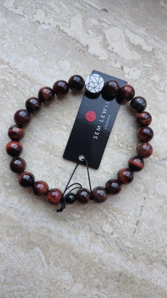 Sem Lewis kralenarmband bruin, Ophalen of Verzenden, Nieuw, Bruin, Overige materialen