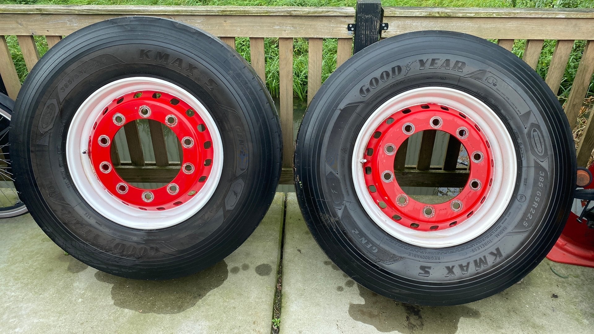 2x velg incl goodyear 385 65 r22,5, Auto-onderdelen, Ophalen, Overige merken