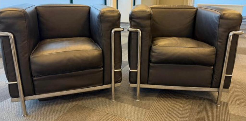 2 ZGAN Cassina LC 2 LC2 LC-2 fauteuil chair, Ophalen, Zo goed als nieuw, Nvt, Nvt