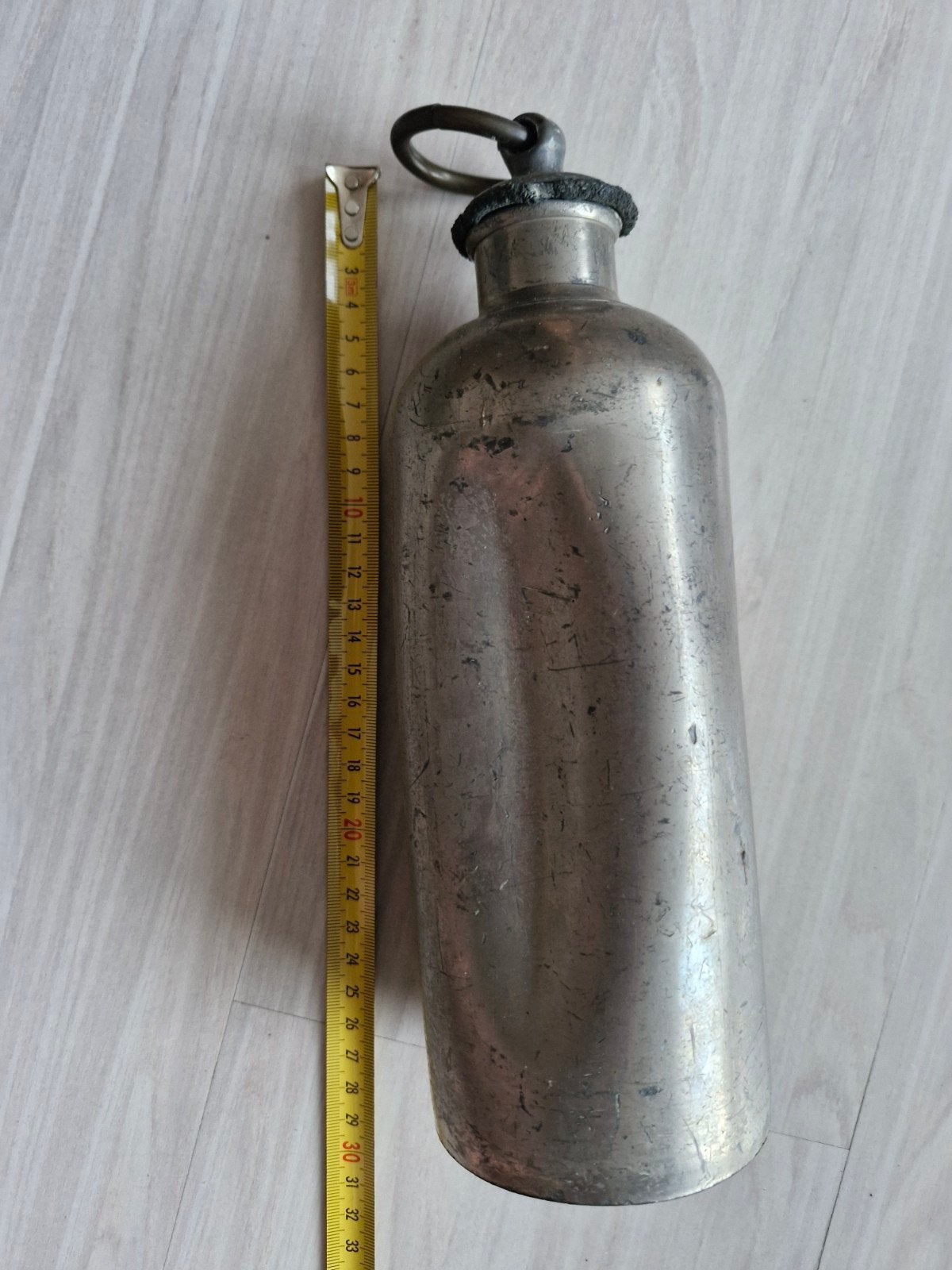 Antieke metalen kruik, Ophalen of Verzenden