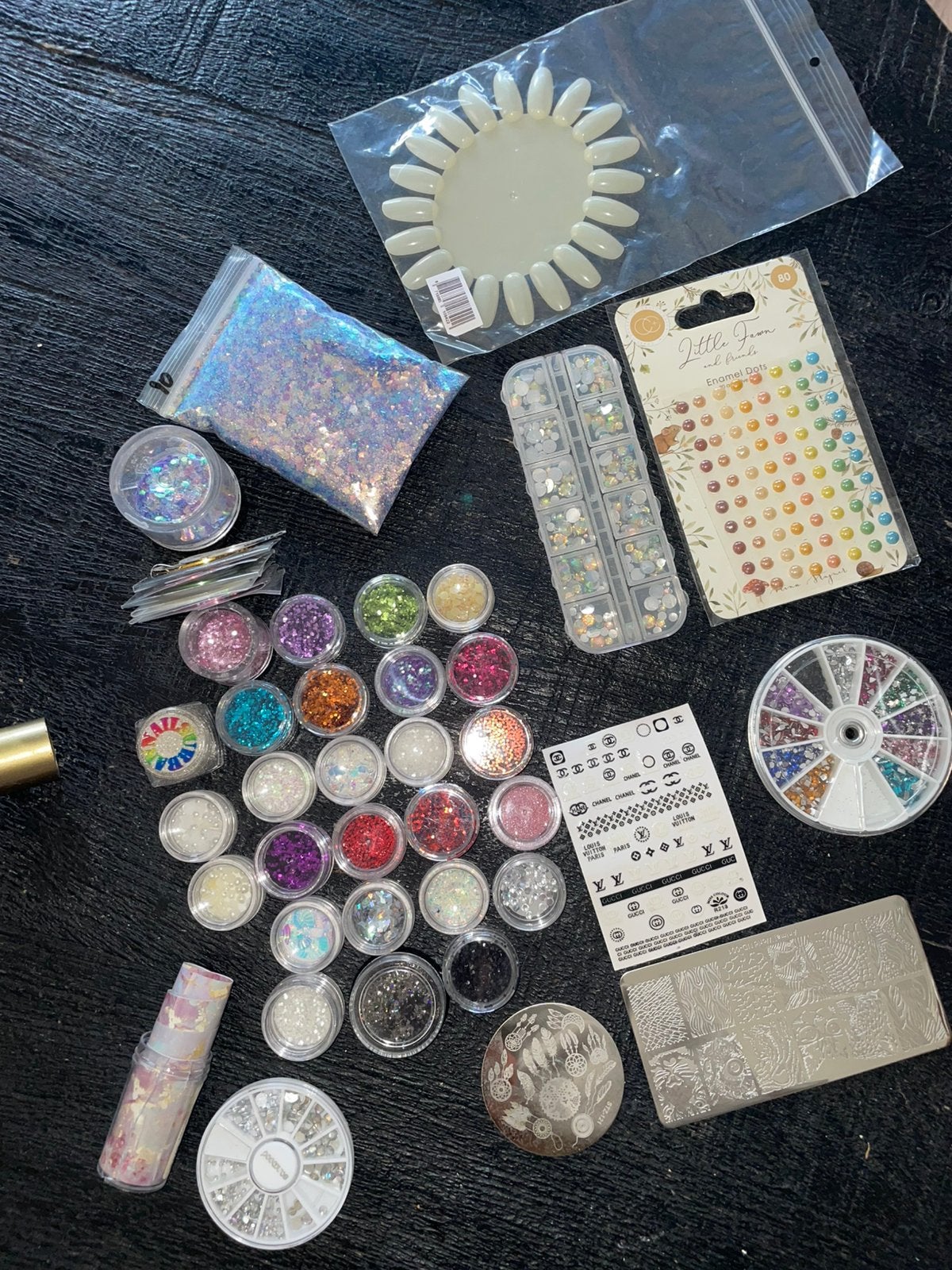 versieringen glitters/diamantjes, Ophalen of Verzenden, Zo goed als nieuw, Versiering of Embellishment