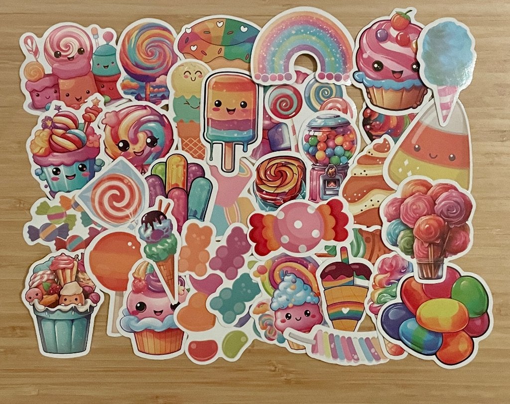 Lolly’s snoep, verjaardag, feestje stickers, Verzenden, Nieuw, Meerdere stickers