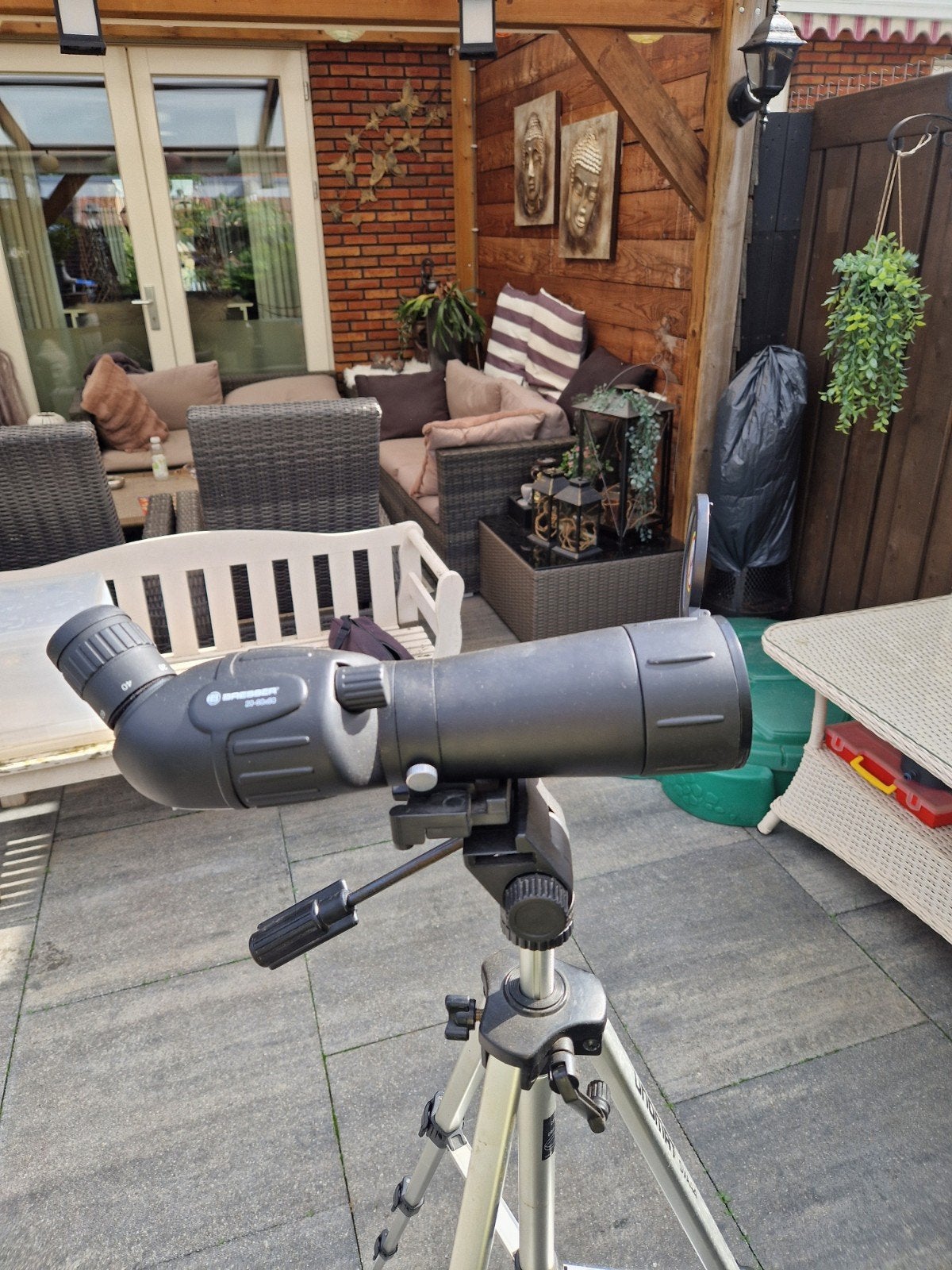 Bresser 20-60x60 Spotting Scope met Statief, Audio, Tv en Foto, Onderdelen of Toebehoren, Met statief, Ophalen of Verzenden, Zo goed als nieuw
