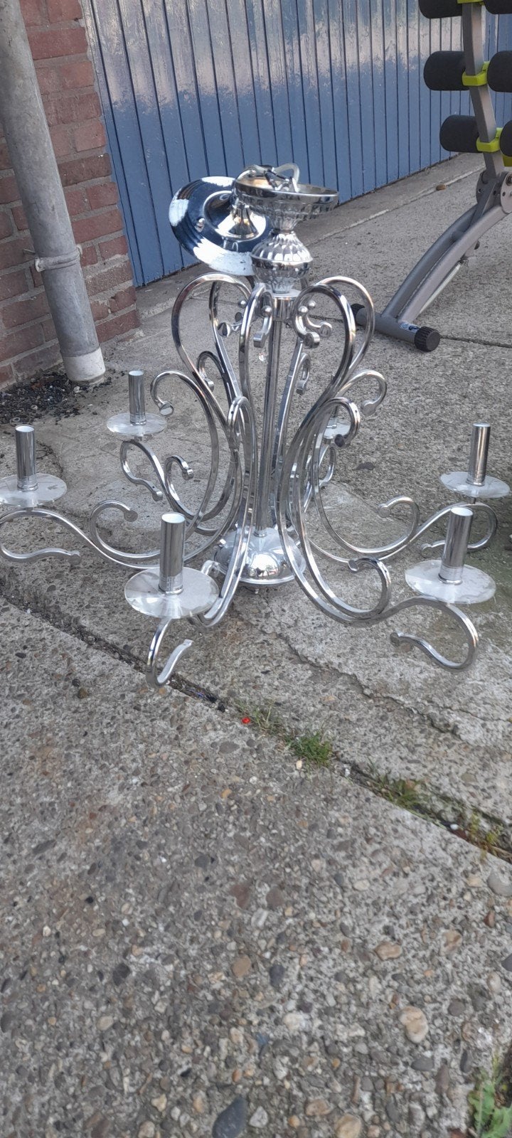 Zilverkleurige Kroonluchter - Elegant en Modern, Ophalen