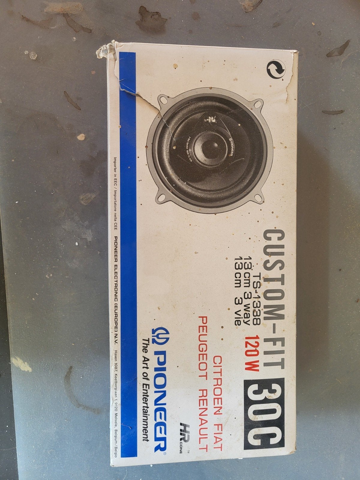 Pioneer TS-1338 Custom-Fit 3-weg autospeakers 120W, Ophalen of Verzenden, Gebruikt