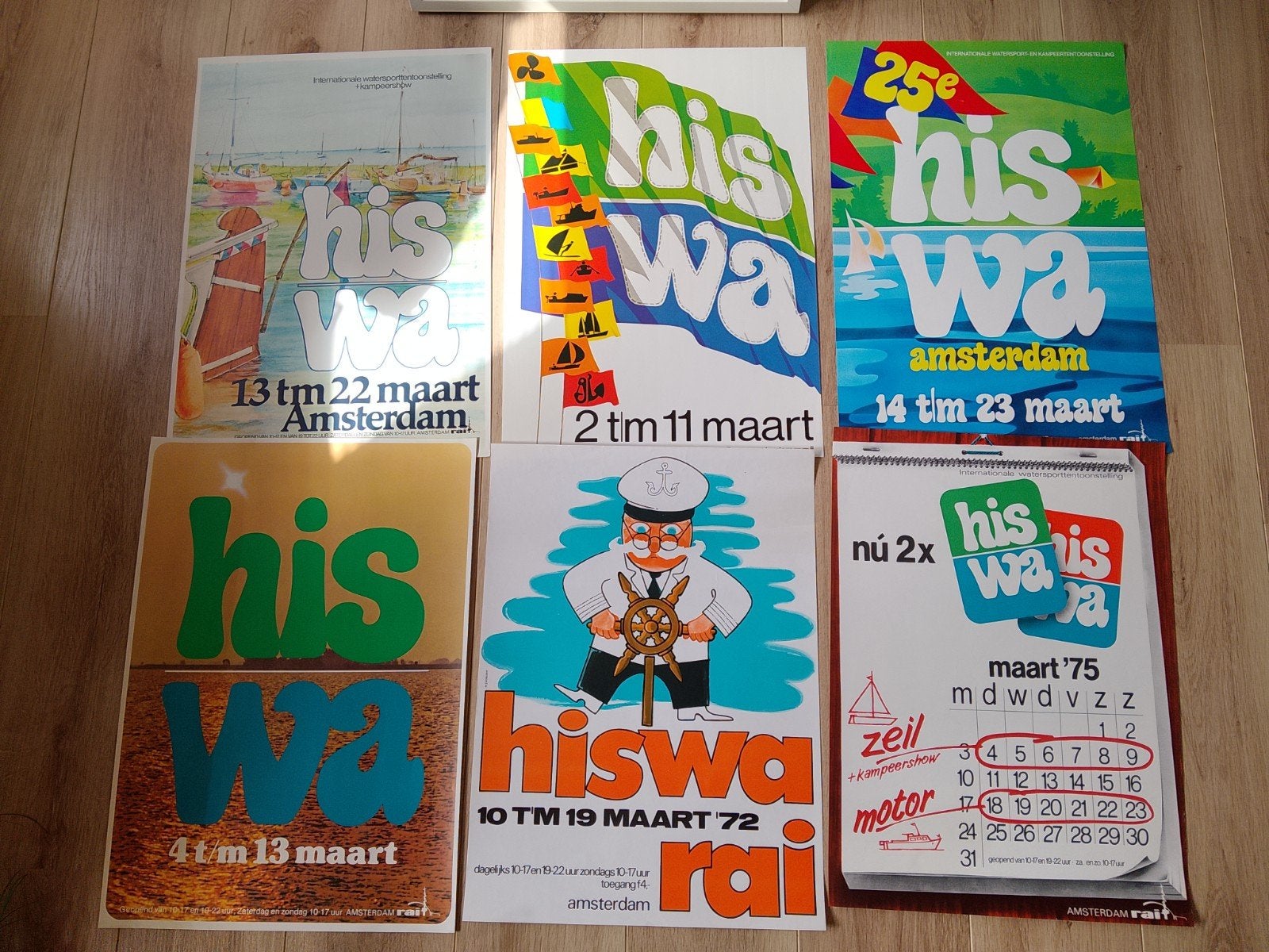 Hiswa Posters: Unieke Collectie Watersportevenementen, Ophalen of Verzenden, Sport, A1 t/m A3, Rechthoekig Staand
