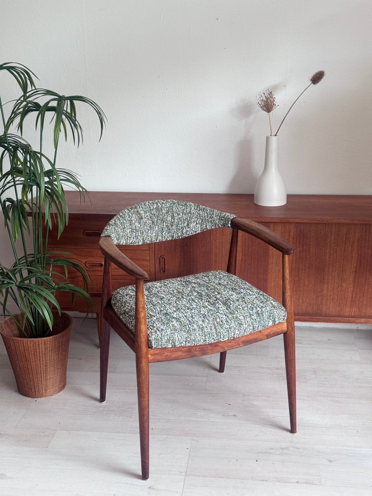 Vintage midcentury stoel met armleuningen Casala jaren 60, Zo goed als nieuw, X, Eén, Hout