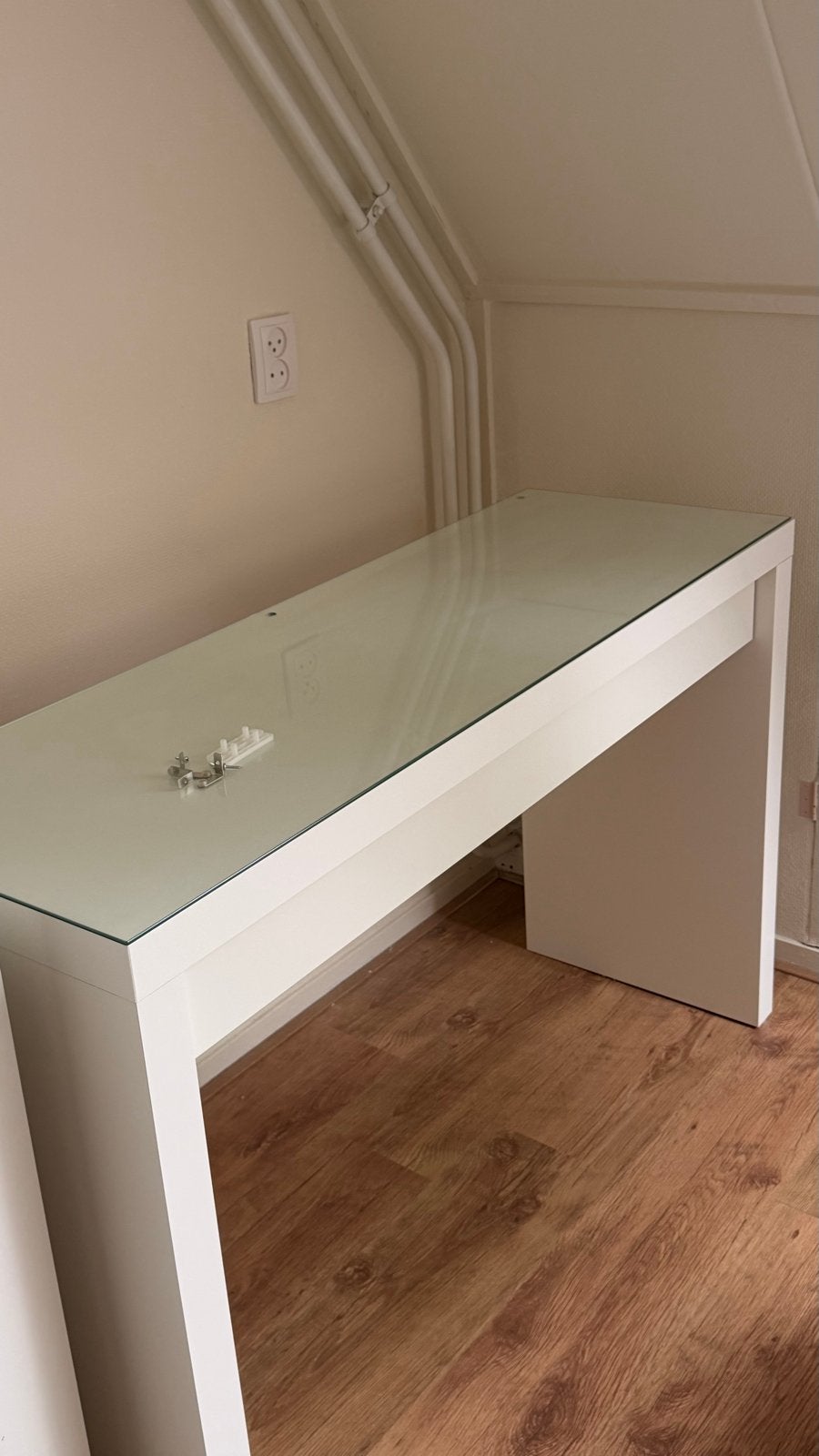 IKEA Malm make-up tafel / bureau met lade, wit, Ophalen, Overige typen, 120 cm, Met lades