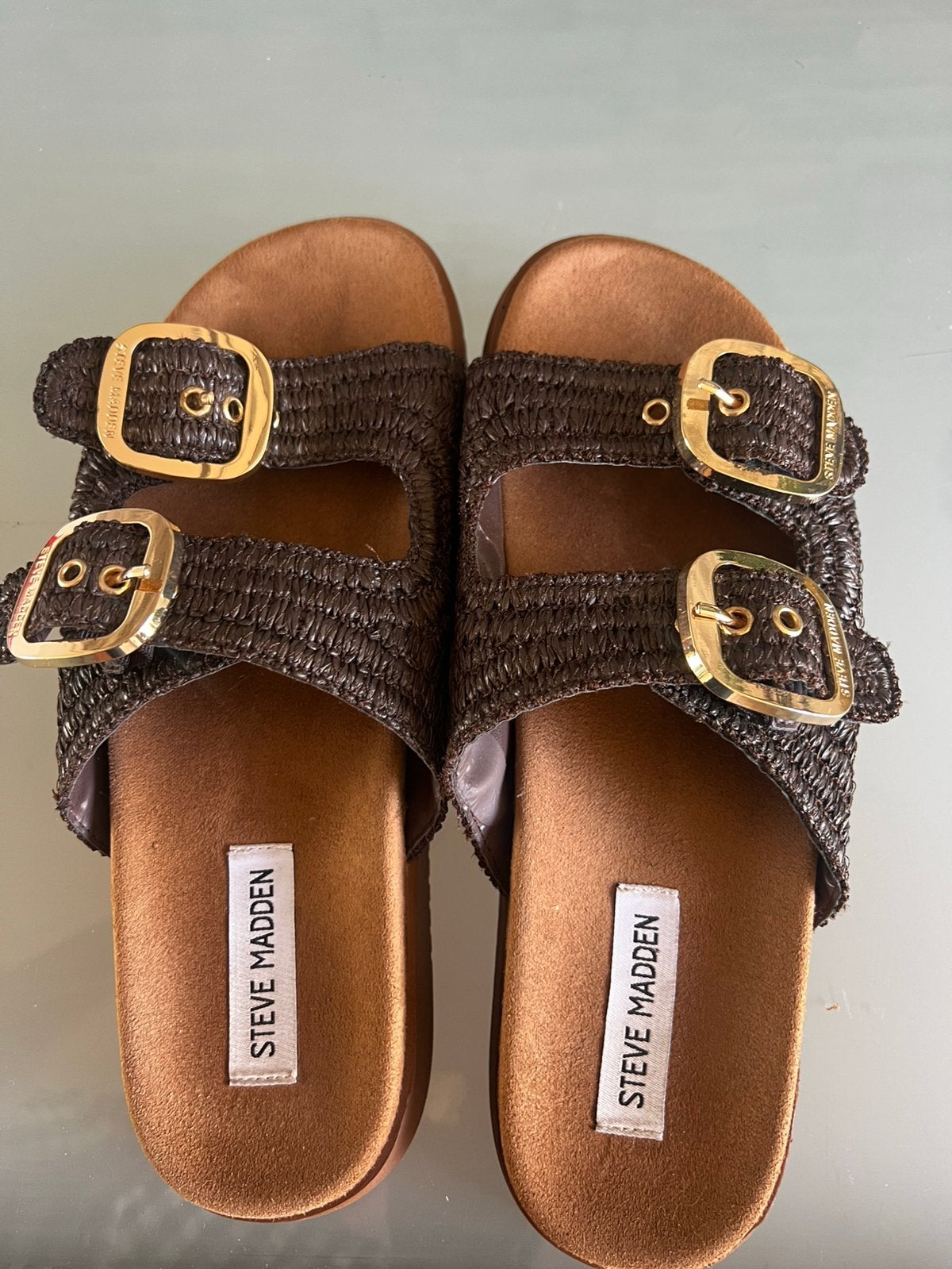 Nieuwe leren Steve Madden slipper, Ophalen of Verzenden, Zo goed als nieuw, Zwart
