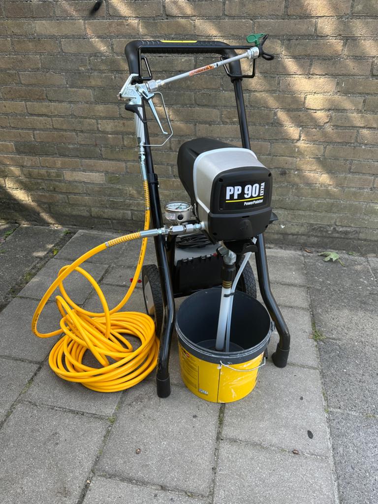 ️🖌️Wagner PP90 Extra Verfspuit / Huren verfspuit️🖌️, Ophalen, Zo goed als nieuw, Verfspuit of Verfpomp
