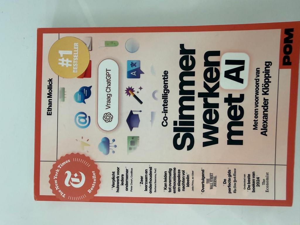 Slimmer werken met AI - Ethan Mollick (Bestseller), Ophalen of Verzenden, Zo goed als nieuw, Nederland