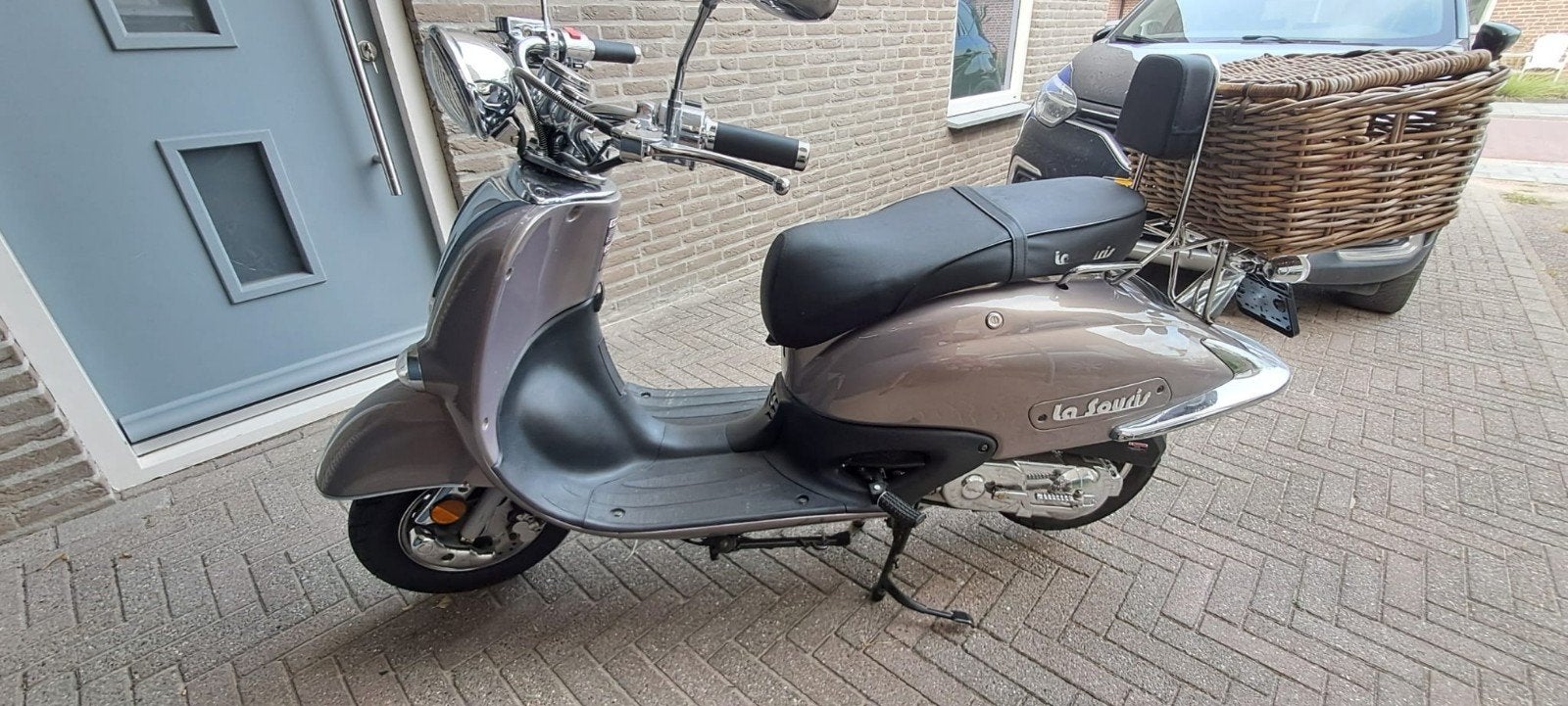 La Souris Retro Scooter - Bouwjaar 2020, Fietsen en Brommers, Snorfietsen en Snorscooters, Ophalen of Verzenden, Zo goed als nieuw