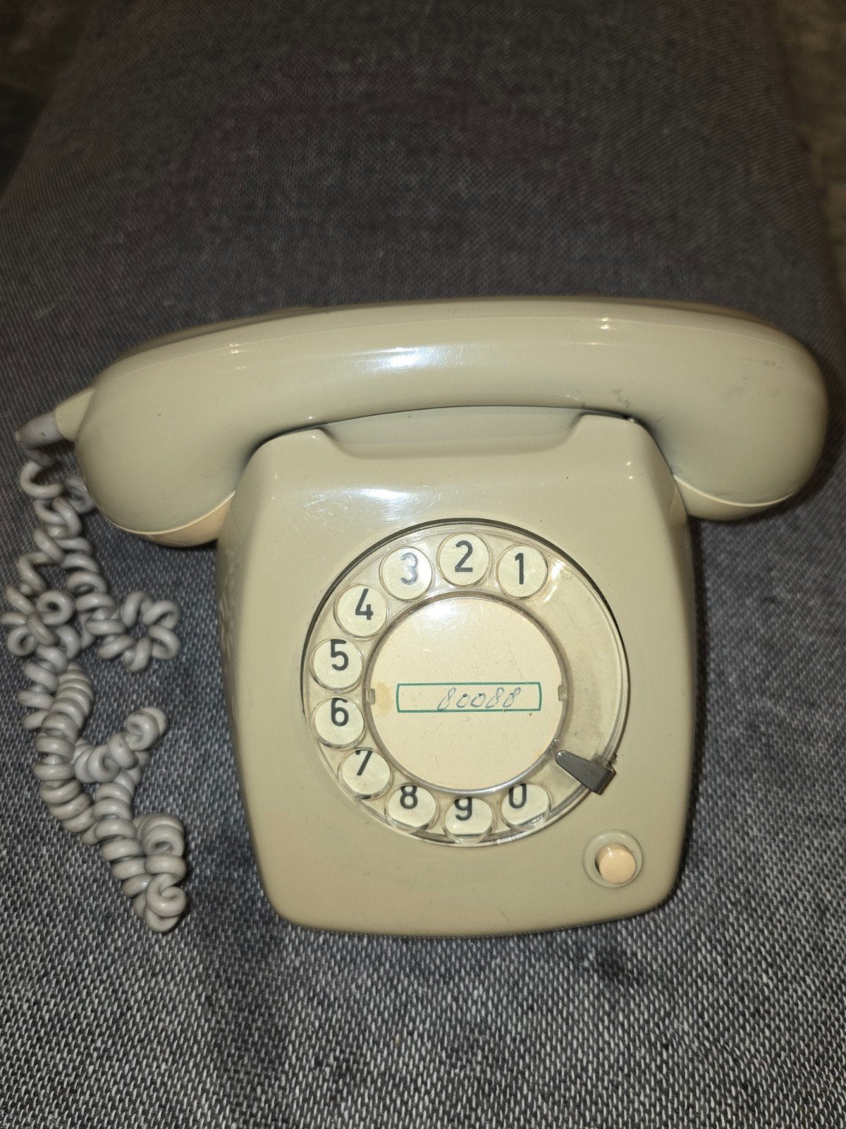 Vintage Telefoon met Draaischijf - Jaren '70, Ophalen of Verzenden, Gebruikt, Met draaischijf
