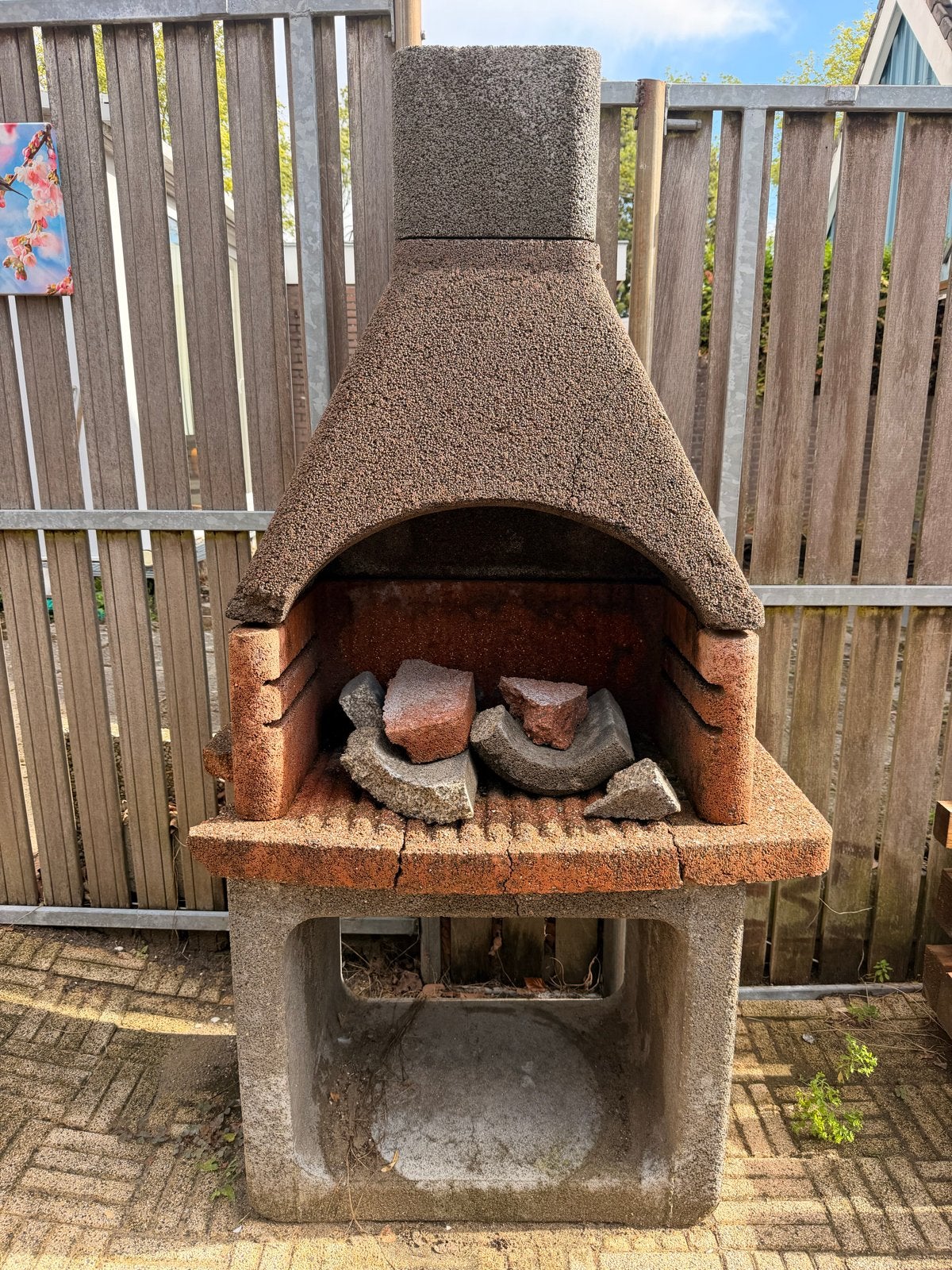 Stenen barbecue, Ophalen, Gebruikt