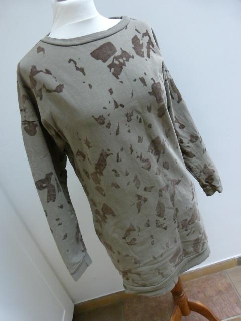 Sweater jurkje kaki print maat XS 34 S 36 YAYA, Overige kleuren, Ophalen of Verzenden, Zo goed als nieuw, Yaya