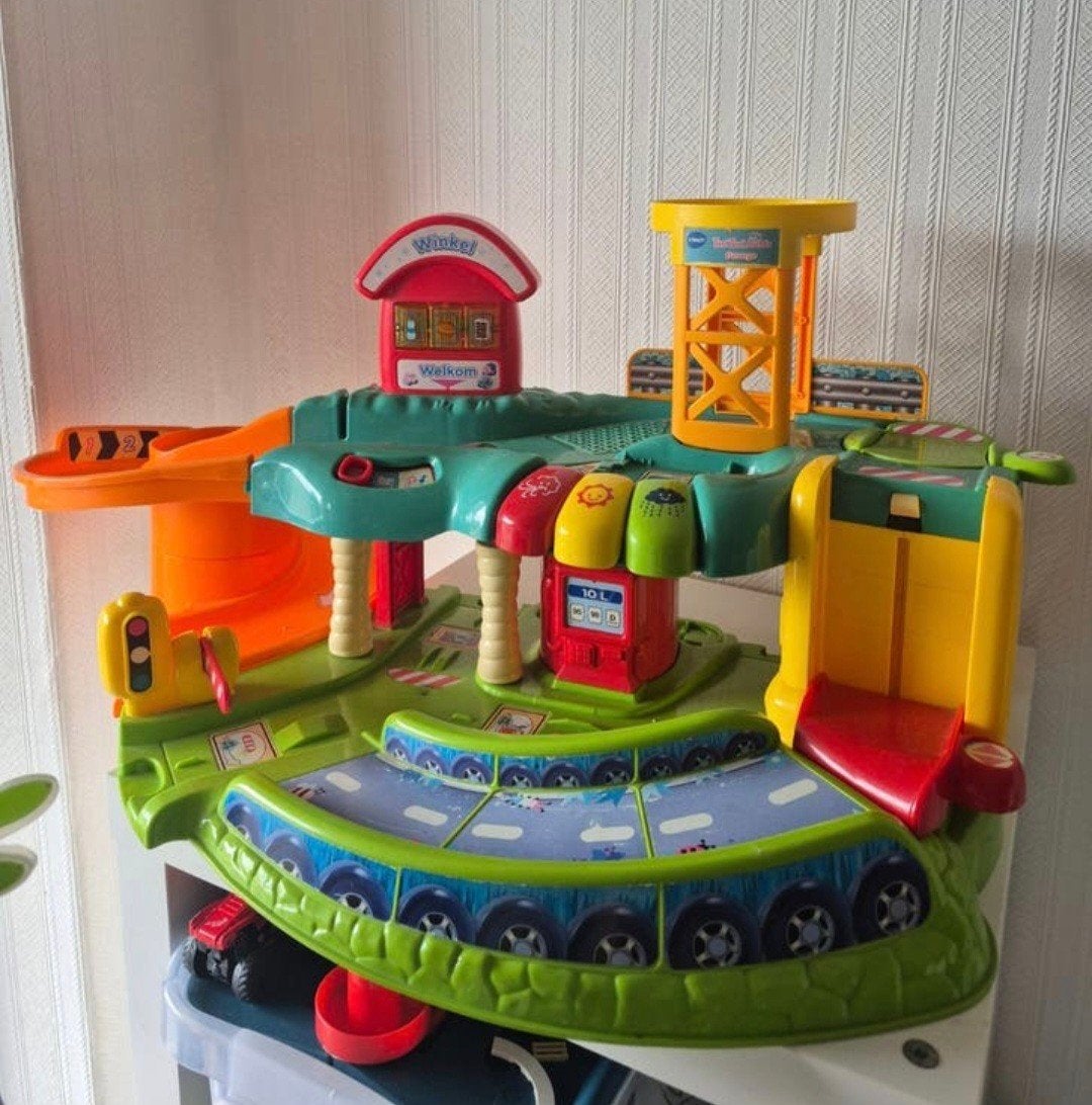 Grote VTech Toet Toet Auto's set met garage en racebaan, Ophalen of Verzenden
