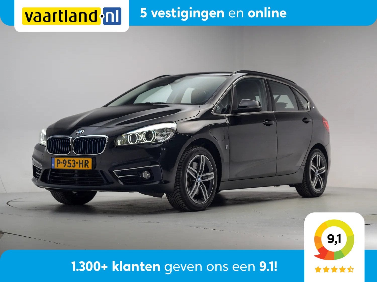 BMW 2 Serie 225XE IPERFORMANCE [ AUT Stoelverwarming Parkeer, Automaat, 136 pk, Gebruikt, Zwart