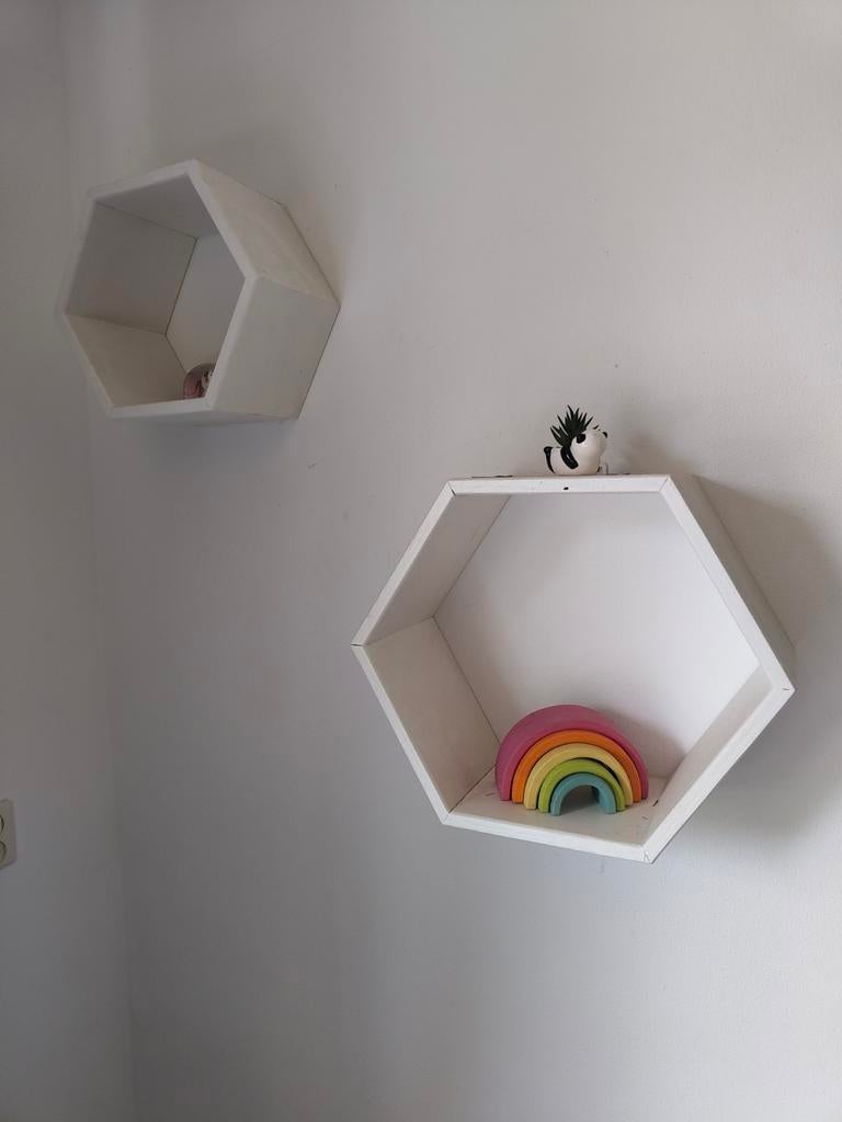 Set van 2 zeshoekige wandplanken, Ophalen