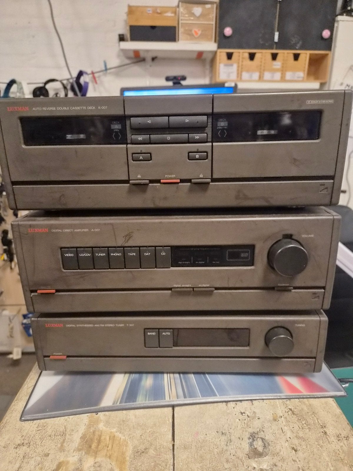 Luxman Stereo Toren - Cassettedeck, Versterker, Tuner, Audio, Tv en Foto, Stereo-sets, Overige merken, Tuner of Radio, Gebruikt