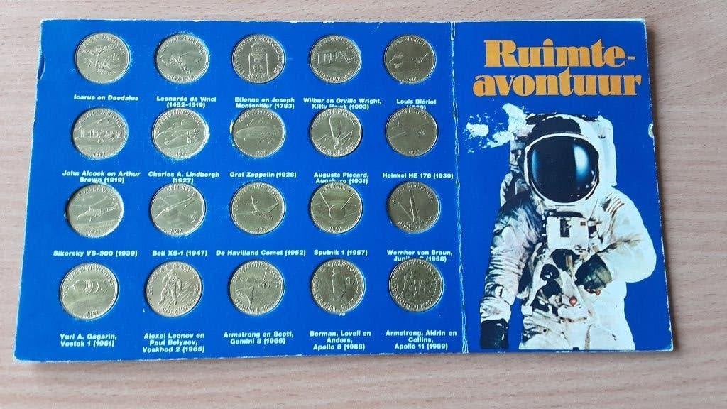 RUIMTE AVONTUUR munten, penningen, Ophalen of Verzenden, Overige materialen, Buitenland