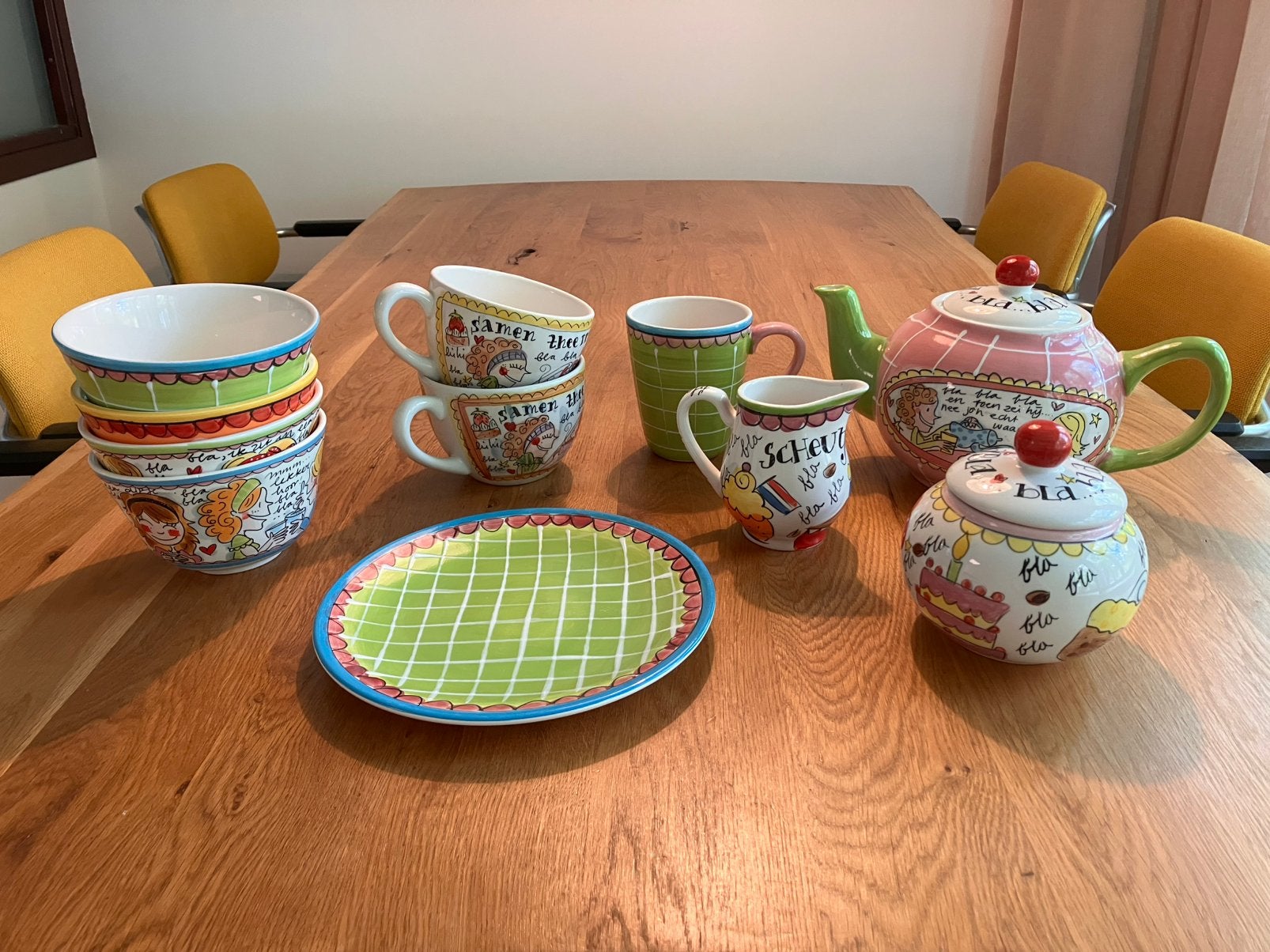 Blond Amsterdam servies, Ophalen, Aardewerk