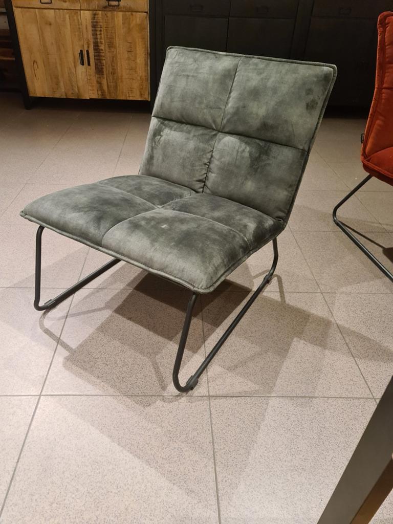 Nieuwe Eleonora fauteuil Ruby adore velvet olijfgroen €99, Ophalen, Industrieel landelijk barok brocante koloniaal boheems vintage