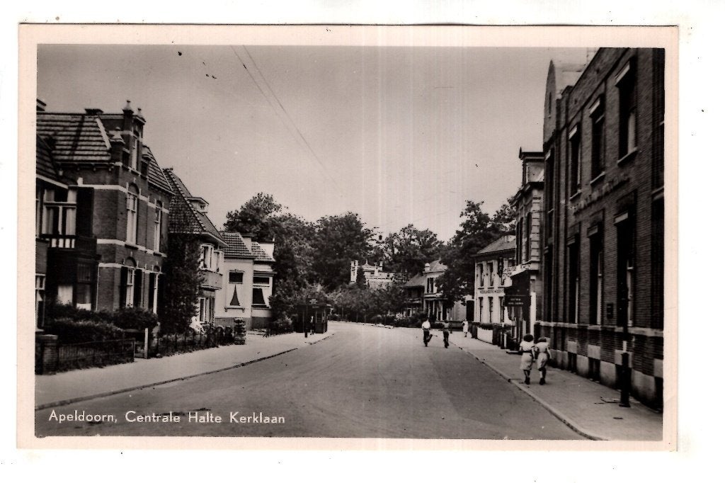Apeldoorn Centrale Halte aan de kerklaan, Verzamelen, Verzenden, 1920 tot 1940, Ongelopen, Gelderland