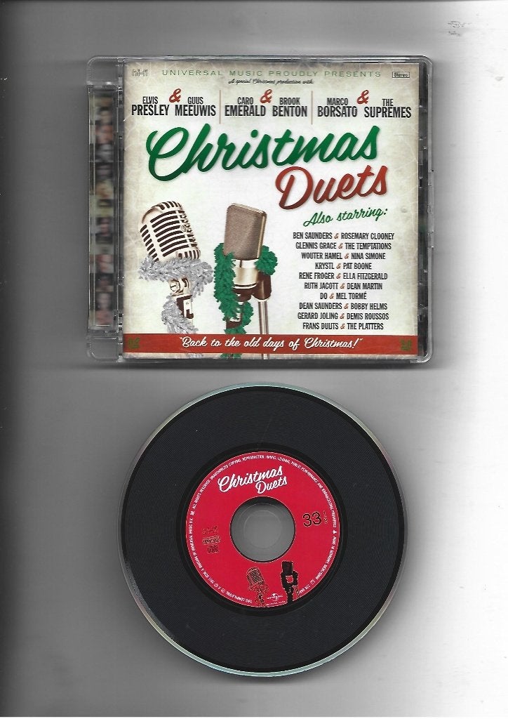 CHRISTMAS DUETS CD ELVIS PRESLEY-MARCO BORSATO - PLATTERS, Pop, Ophalen of Verzenden, Zo goed als nieuw, Eerste persing